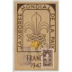 BOY SCOUTS FRANCIA 1947 TARJETA MAXIMUM JAMBOREE MUNDIAL DE LA PAZ SCOUT